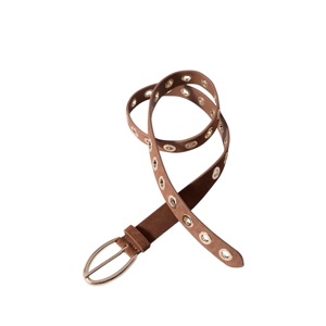 Mint Velvet Tan Suede Eyelet Belt